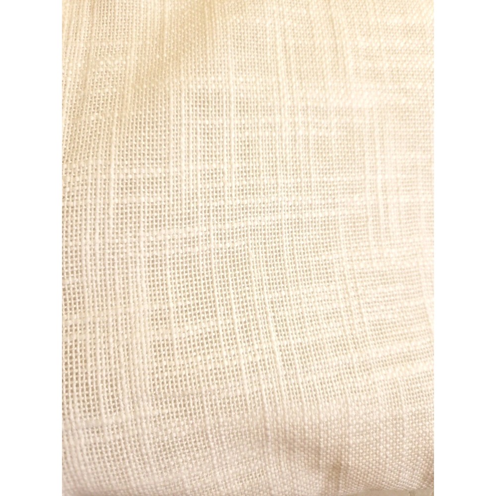 Quince 100% Cotton Sheer Curtains Set of 2 48" X 108" White NEW! Open Box $109 - Picture 6 of 8